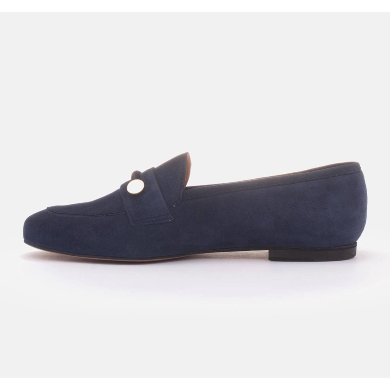 Marco Shoes Mocassini decorati in oro blu 1
