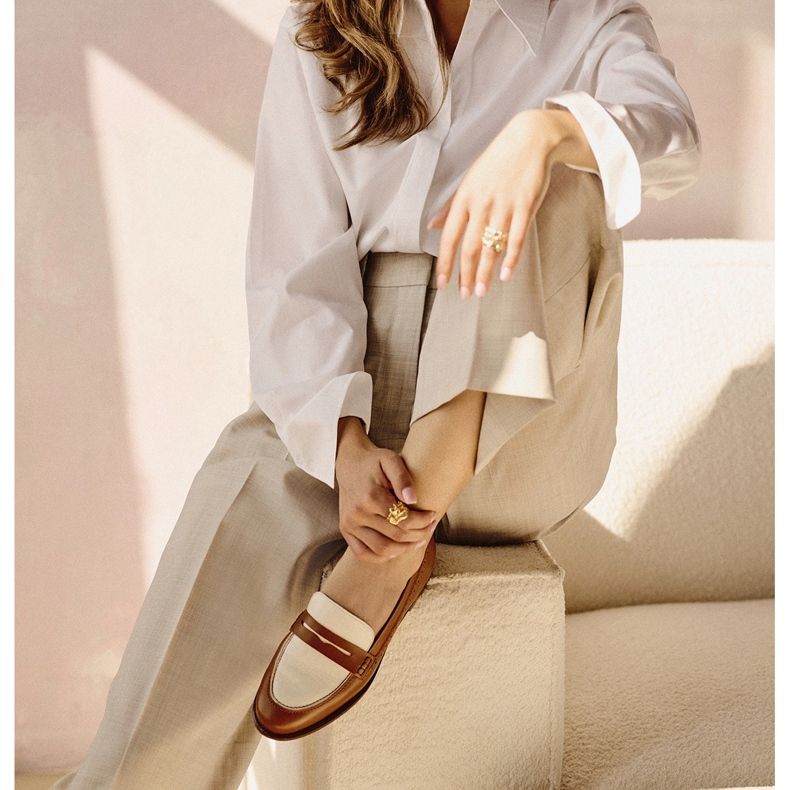 Marco Shoes Mocassini realizzati in pelle naturale marrone 2