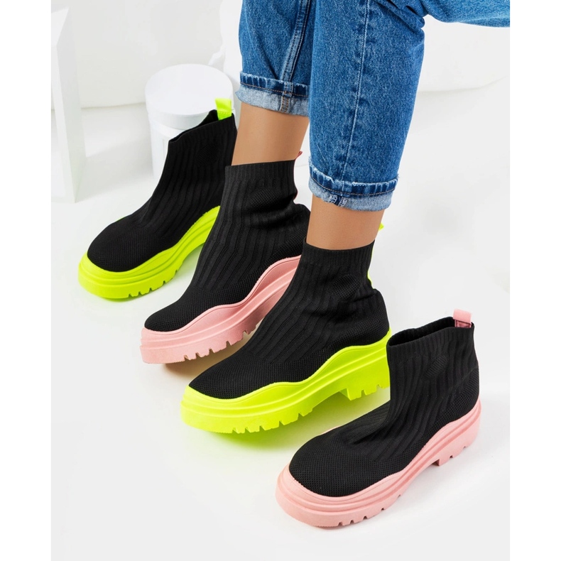 Sneakers alte nere e verdi di Marks nero 1