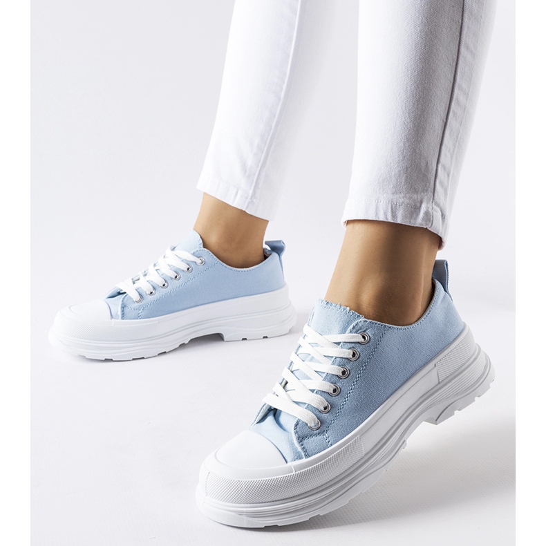 Sneakers blu con suola sportiva Bettole 1