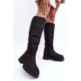 Stivali da neve isolati da donna neri Big Star MM274332 nero 1