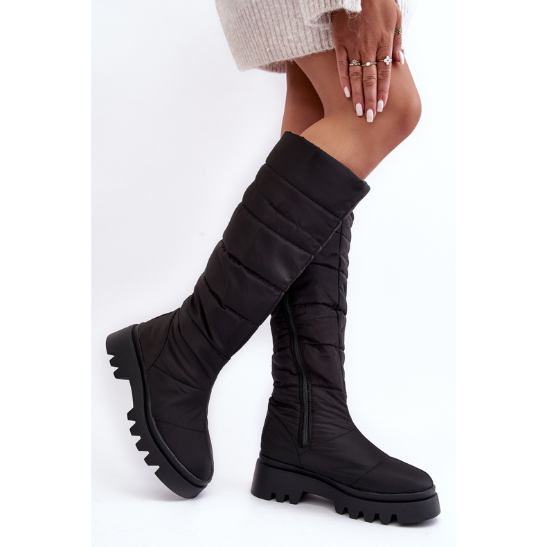 Stivali da neve isolati da donna neri Big Star MM274332 nero 2