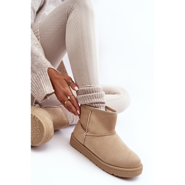Doposci da Donna Foderati in Pelliccia Beige Big Star MM274160 2