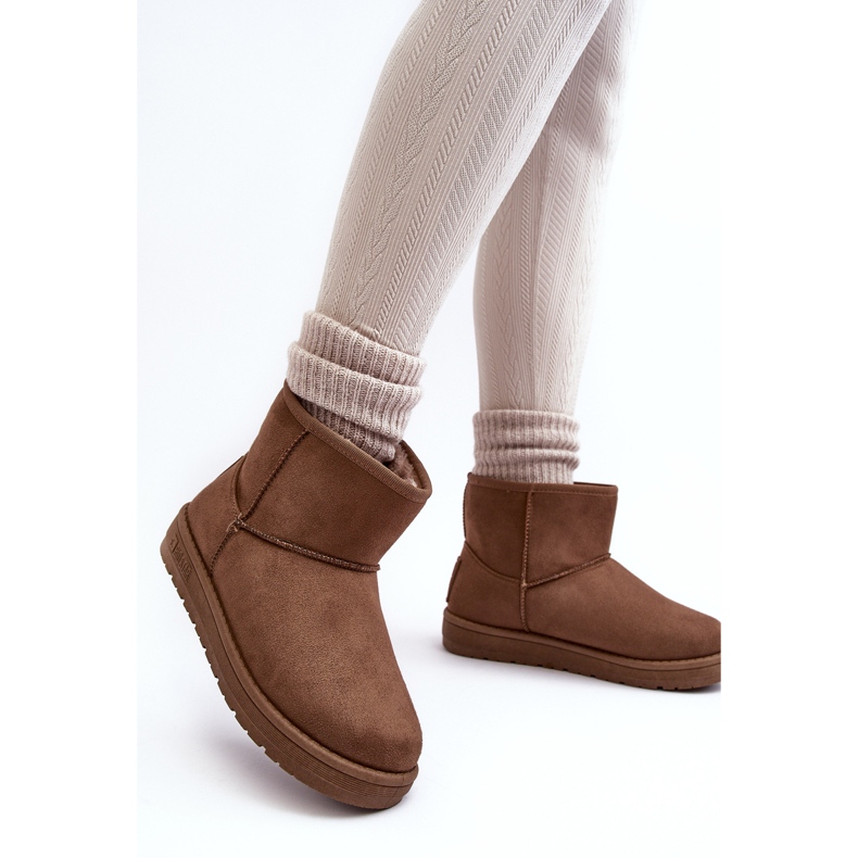 Stivali da neve da donna isolati con pelliccia marrone Big Star MM274161 1
