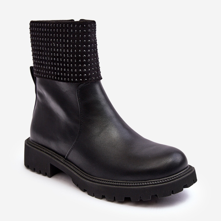 WJ2 Stivali Bassi Da Donna Con Decorazione, Zanidite Nera nero 1