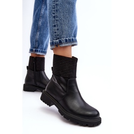 WJ2 Stivali Bassi Da Donna Con Decorazione, Zanidite Nera nero 2