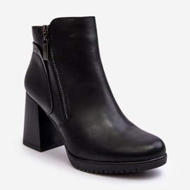 Sergio Leone Stivaletti Con Tacco Alto Da Donna Con Cerniere Nero Ryelle 1