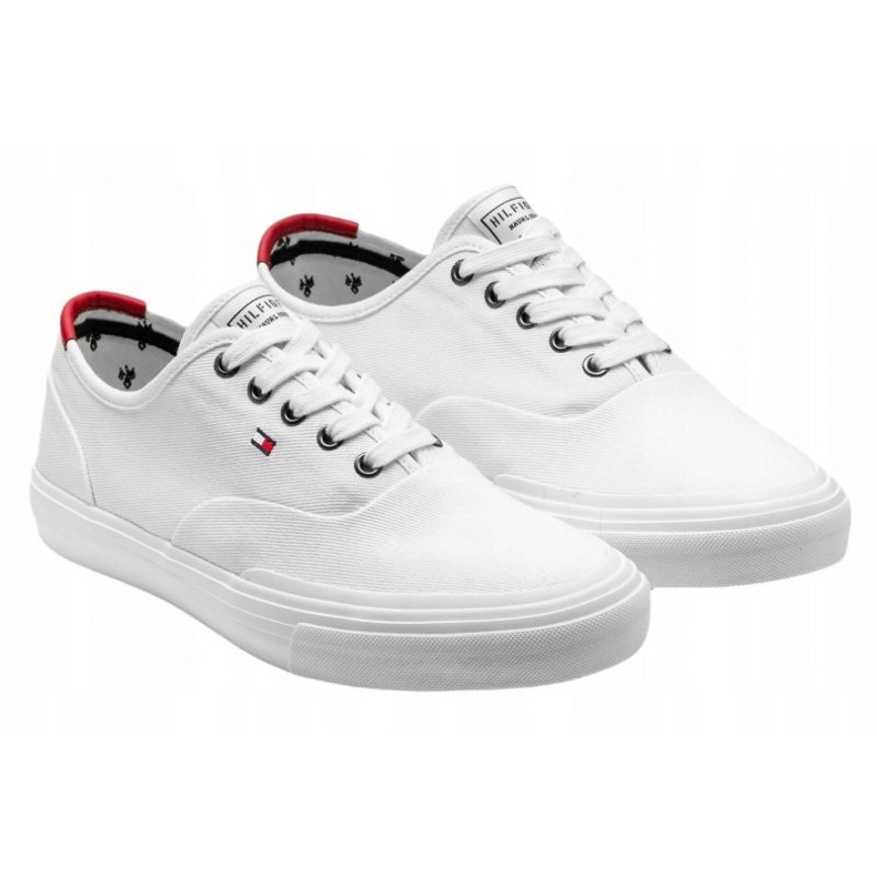 Tommy Hilfiger Core Oxford Twill Sneaker M FM0FM02670 scarpe bianco 1