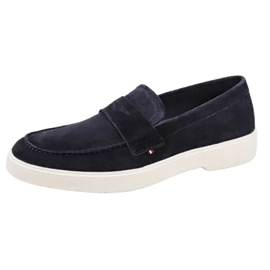 Tommy Hilfiger Scarpe mocassini alla moda in pelle scamosciata leggera FM0FM03963 blu 1
