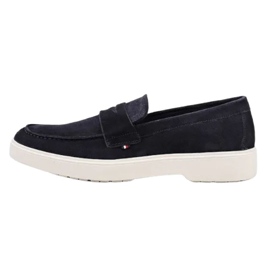 Tommy Hilfiger Scarpe mocassini alla moda in pelle scamosciata leggera FM0FM03963 blu 2