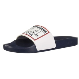 Tommy Hilfiger Tommy Jeans Patch Pool Slide M EM0EM00470 infradito bianca 1