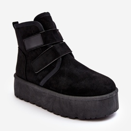 FG2 Stivali da neve con plateau da donna Neri Naredi nero 1