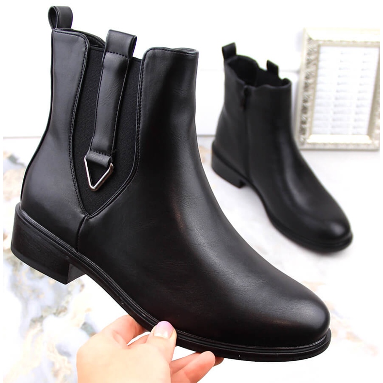 Stivaletti Chelsea neri isolanti da donna Filippo DBT4813 nero 1