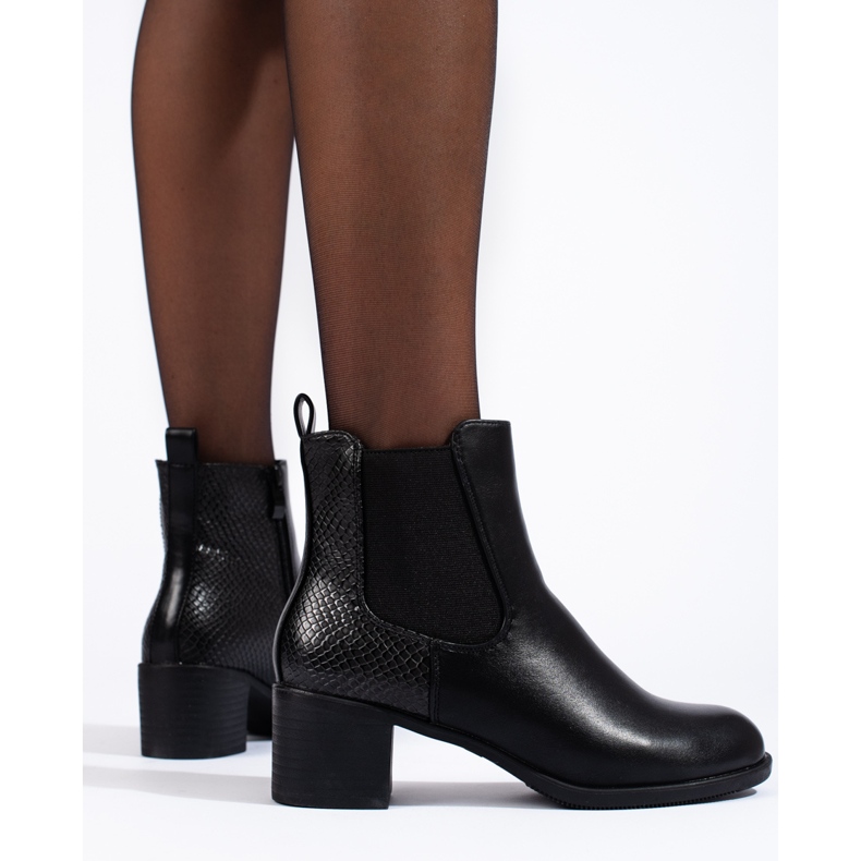 Stivaletti neri eleganti Shelovet nero 1