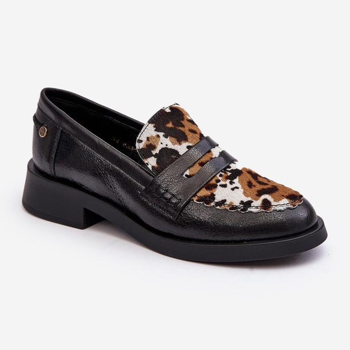 Scarpe in pelle Mocassini da donna Maciejka 06250-01 Nero 1