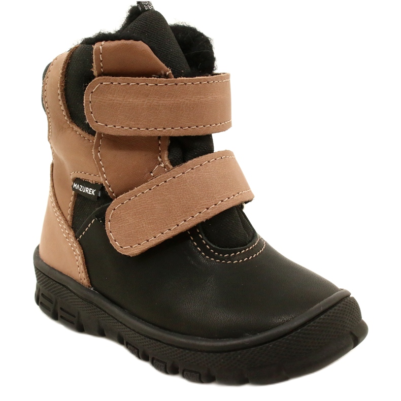Doposci impermeabili TE-POR Mazurek 1351 nero e beige 1