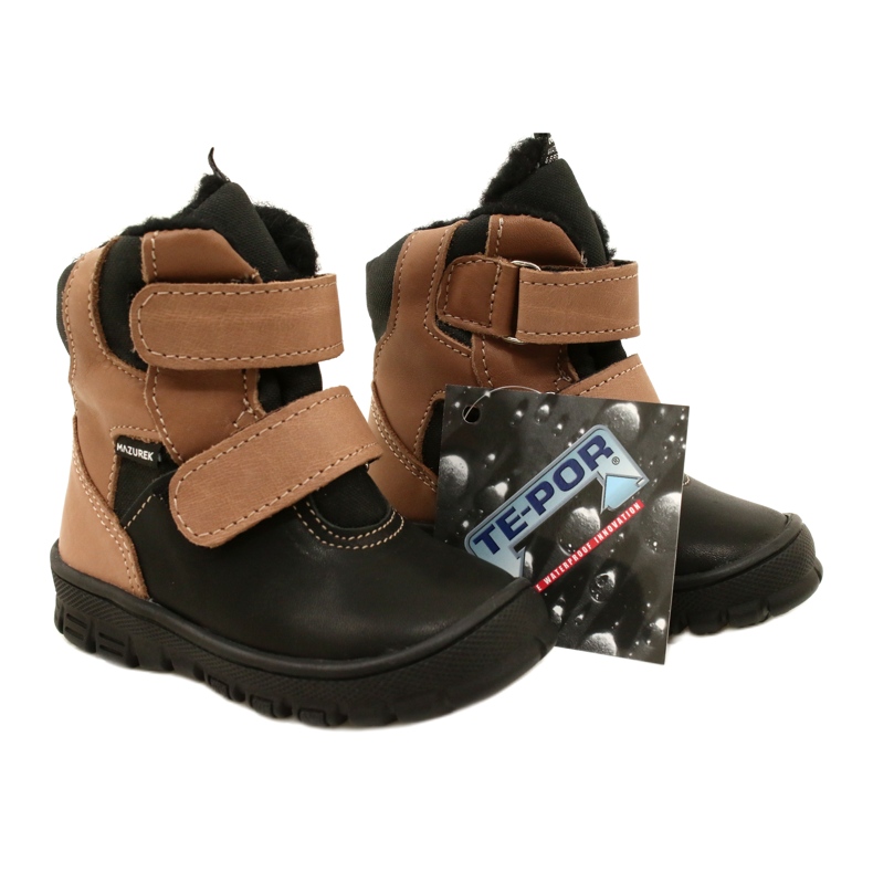 Doposci impermeabili TE-POR Mazurek 1351 nero e beige 7
