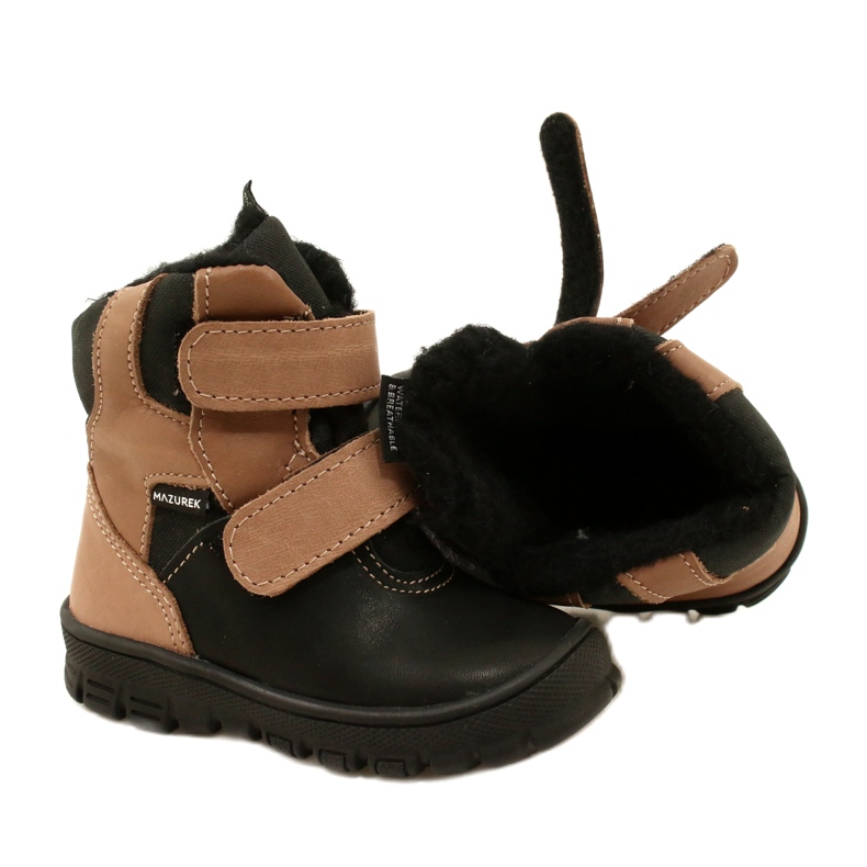 Doposci impermeabili TE-POR Mazurek 1351 nero e beige 5