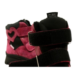 Stivali da neve in pelle femminile stivali impermeabili te-por mazurek 1351 rosa 6