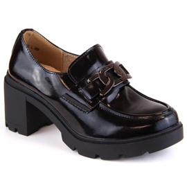 Scarpe con tacco in pelle Filippo W PAW474A, nere nero 1