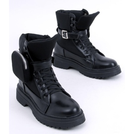 Stivali militari con pochette Baku Black nero 1