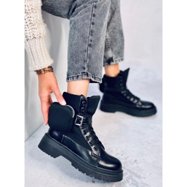 Stivali militari con pochette Baku Black nero 2