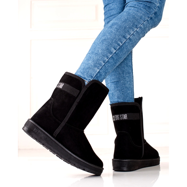 Stivali da neve alti isolati da donna Big Star KK274618 Black nero 2