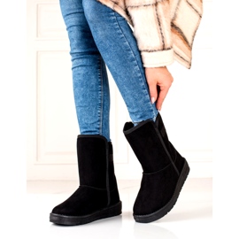 Stivali da neve alti isolati da donna Big Star KK274618 Black nero 1
