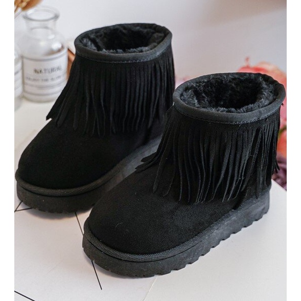 Doposci isolanti per bambini con frange decorative, Nero Nimia 1