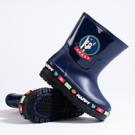 Stivali Wellington da bambino Shelovet blu navy 2