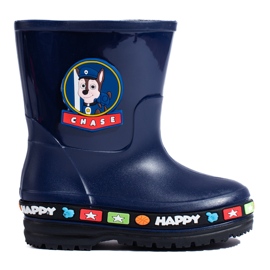 Stivali Wellington da bambino Shelovet blu navy 1