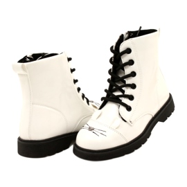 Stivali laccati per ragazze Miss 21DZ23-4309 White bianco 3