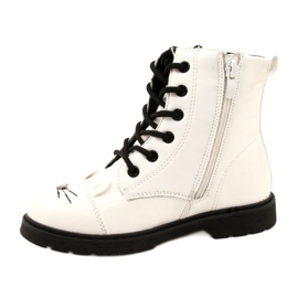 Stivali laccati per ragazze Miss 21DZ23-4309 White bianca 1