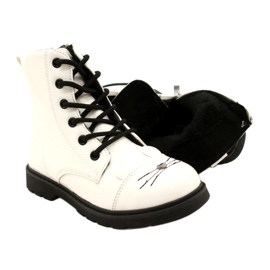 Stivali laccati per ragazze Miss 21DZ23-4309 White bianca 4