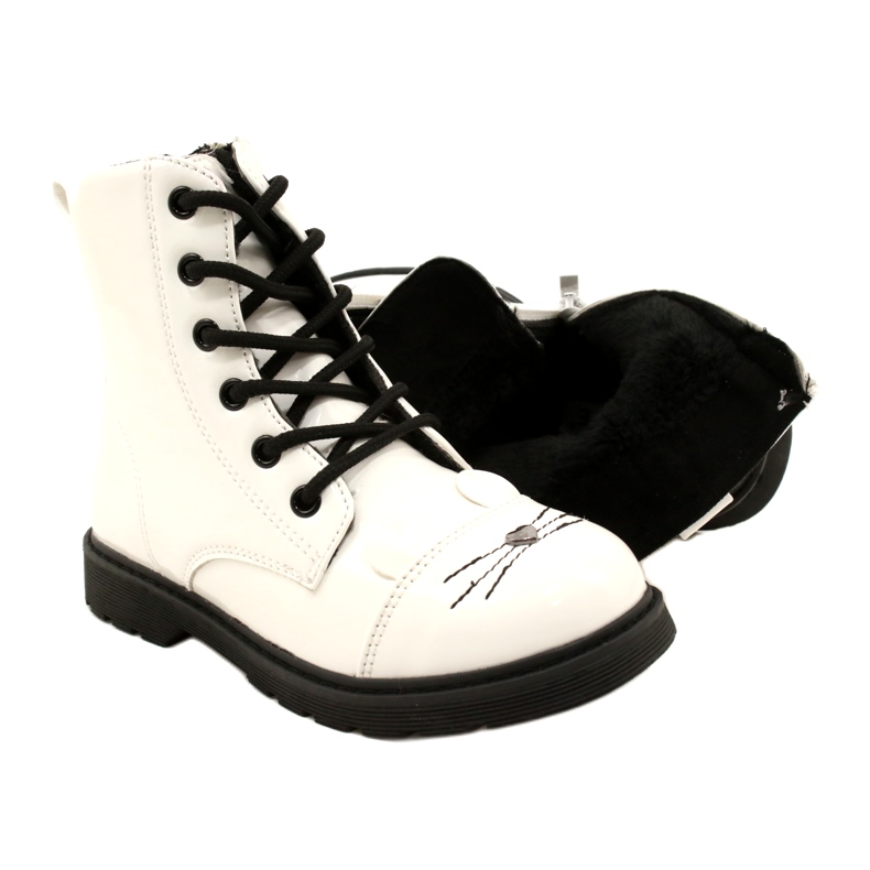 Stivali laccati per ragazze Miss 21DZ23-4309 White bianca 4