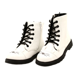 Stivali laccati per ragazze Miss 21DZ23-4309 White bianca 2