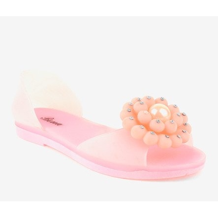 Sandali rosa Meliski con fiore HM701 1