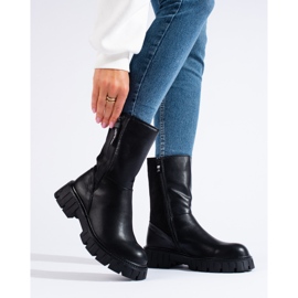 Stivali da donna con gambo alto Shelovet nero 1