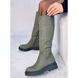 Stivali da equitazione Gibbs Army Green da donna verde 1