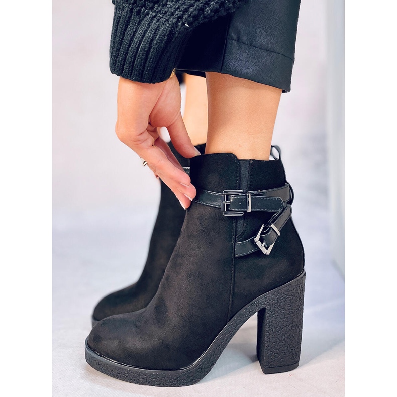 Kendall Stivali neri con tacco alto nero 1