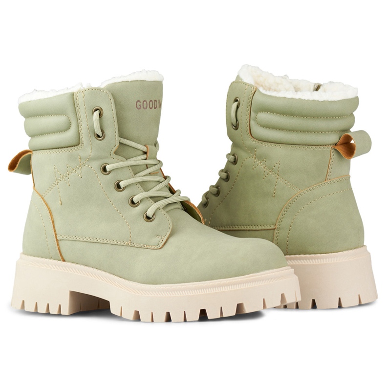 Stivali da donna isolanti verde chiaro 1