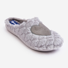 Scarpe da casa in pelliccia da donna Pantofole Inblu EC000099 Grigio 1