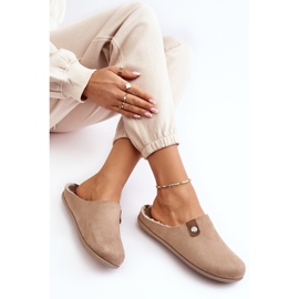Scarpe Home Pantofole Donna Inblu GF000011 Beige 1