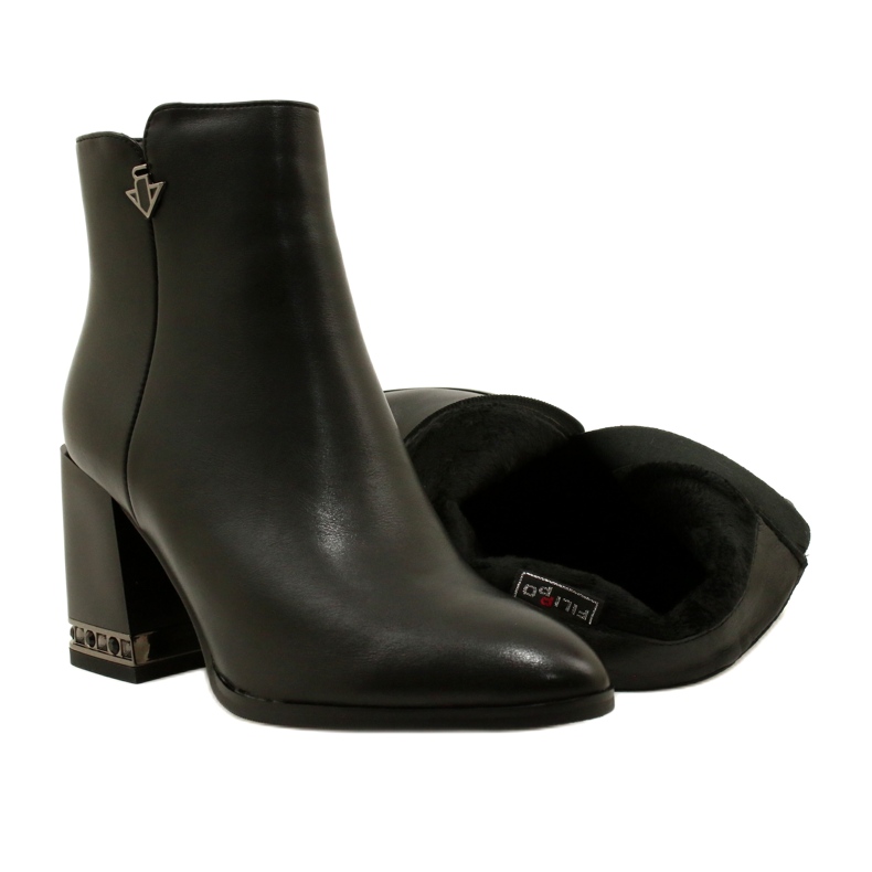 Stivali isolati neri da donna con filippo DBT4842/23 BK nero 9