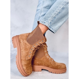 Stivali stringati Vecna ​​Khaki marrone 2