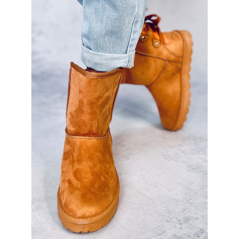 Doposci Emusy con fiocchi Stella Camel marrone 1