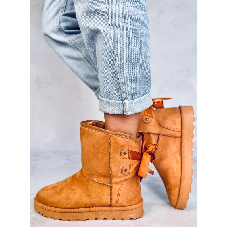 Doposci Emusy con fiocchi Stella Camel marrone 2