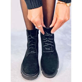 Zoe Black lavoratrici allacciate nero 1