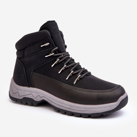 Scarpe da trekking da uomo Trappers nere Maraena nero 1