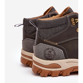 Scarpe da trekking stringate Trapper da uomo grigie Salomene grigio 2